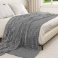 vidaXL Ριχτάρια 6 τμχ. Σκούρο Γκρι 240 x 220 cm 9.17 kg Μαλλί