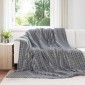 vidaXL Ριχτάρια 6 τμχ. Σκούρο Γκρι 270 x 240 cm 9.44 kg Μαλλί