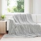 vidaXL Ριχτάρια 6 τμχ. Γκρι 270 x 240 cm 9.93 kg Μαλλί