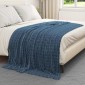 vidaXL Ριχτάρια 6 τμχ. Σκούρο μπλε 200 x 150 cm 4.5 kg Μαλλί