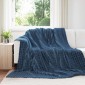vidaXL Ριχτάρια 6 τμχ. Σκούρο μπλε 270 x 240 cm 9.6 kg Μαλλί