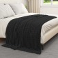 vidaXL Ριχτάρια 6 τμχ. Μαύρο 200 x 150 cm 4.5 kg Μαλλί