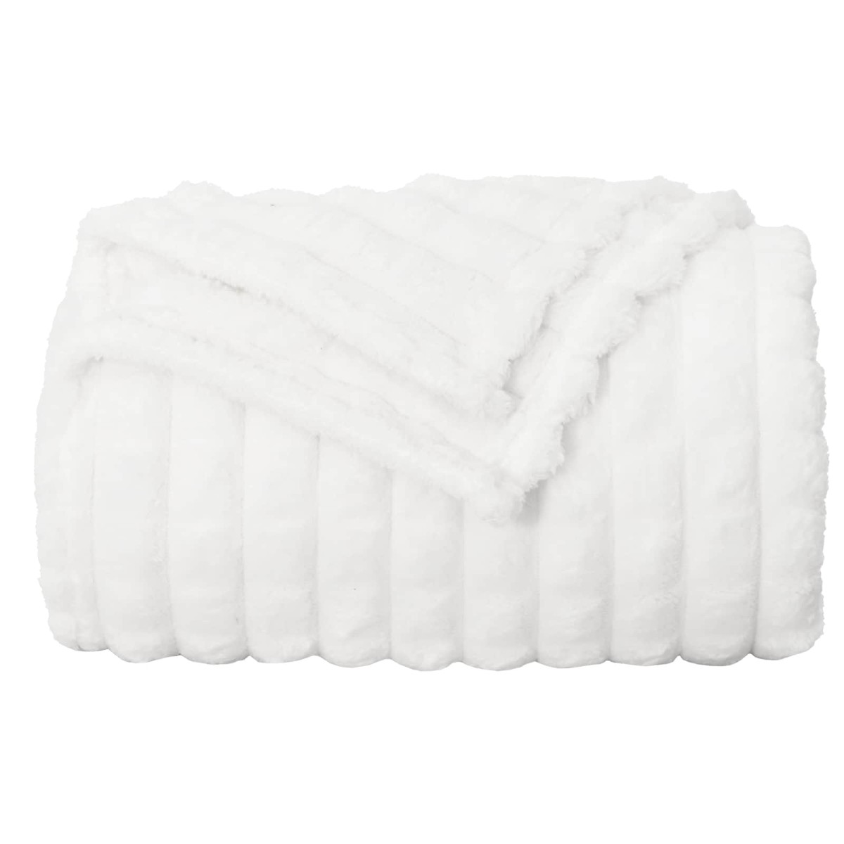 vidaXL Ριχτάρια 6 τμχ. Λευκό 240 x 220 cm 8.63 kg Μαλλί