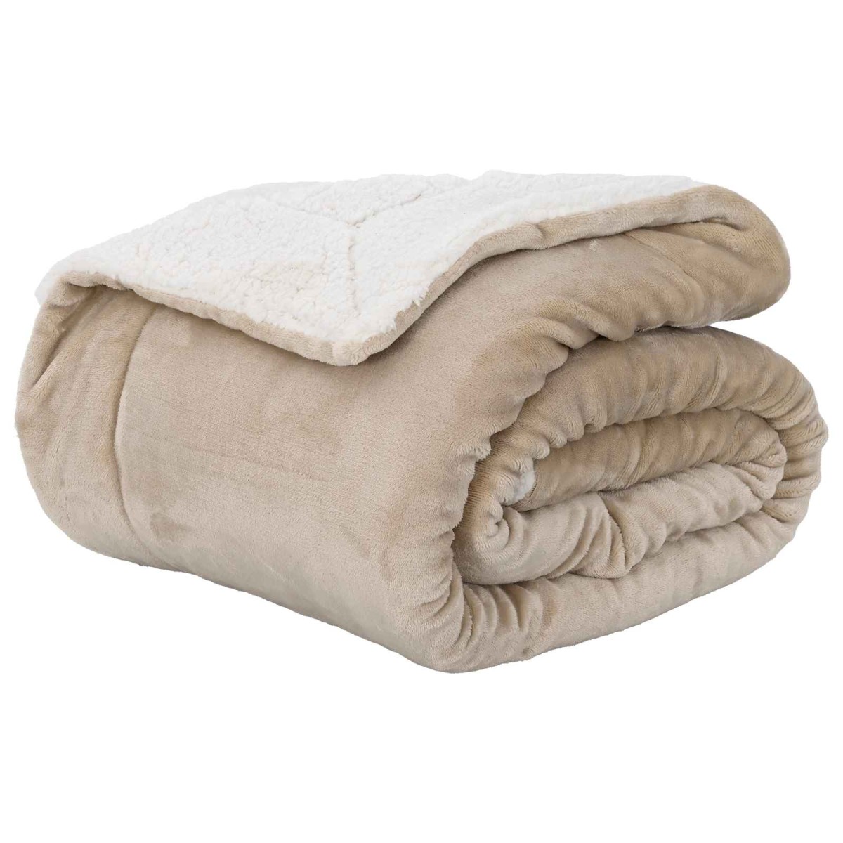 vidaXL Ριχτάρι Μπεζ 240 x 270 εκ. 3.17 kg Μαλλί