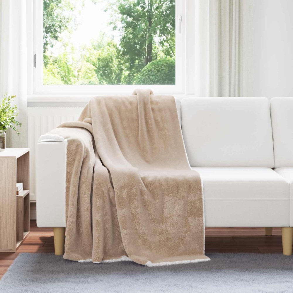 vidaXL Ριχτάρι Καμηλοπάρδαλη 130 x 150 cm 1 kg Μαλλί