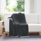 vidaXL Ριχτάρι Σκούρο Γκρι 130 x 150 cm 1 kg Μαλλί