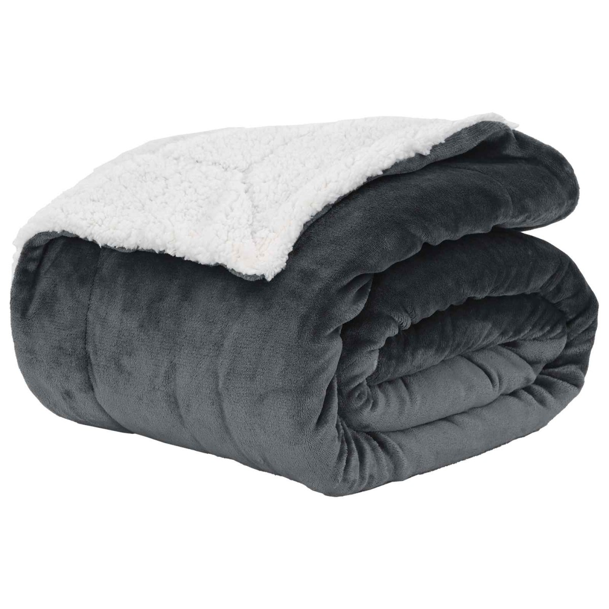 vidaXL Ριχτάρι Σκούρο Γκρι 150 x 200 cm 1.64 kg Μαλλί