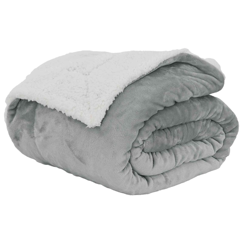 vidaXL Ριχτάρι Γκρι 130 x 150 cm 1 kg Μαλλί
