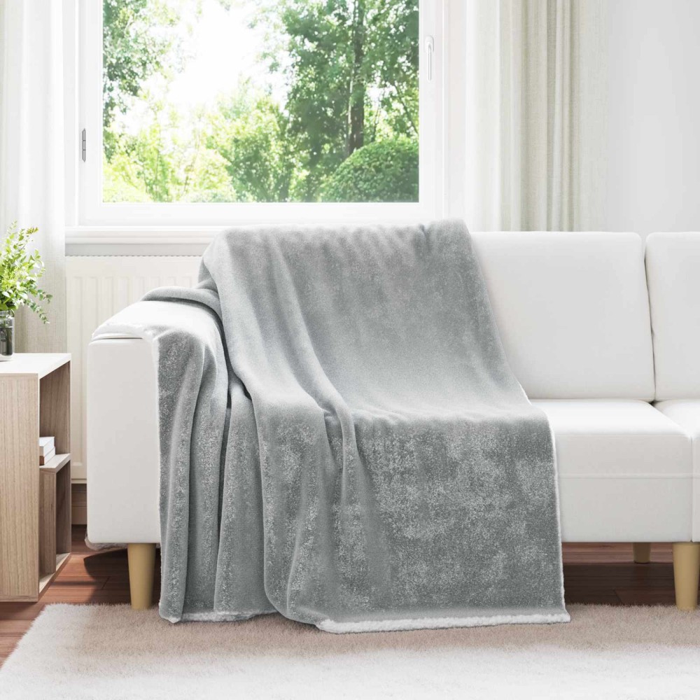 vidaXL Ριχτάρι Γκρι 150 x 200 cm 1.64 kg Μαλλί
