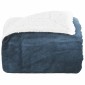 vidaXL Ριχτάρι Σκούρο μπλε 130 x 150 cm 1 kg Μαλλί