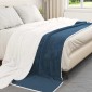 vidaXL Ριχτάρι Σκούρο μπλε 220 x 240 cm 2.67 kg Μαλλί