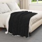 vidaXL Ριχτάρι Μαύρο 130 x 150 cm 1 kg Μαλλί