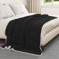 vidaXL Ριχτάρι Μαύρο 150 x 200 cm 1.64 kg Μαλλί