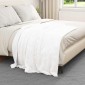 vidaXL Ριχτάρι Λευκό 130 x 150 cm 1 kg Μαλλί