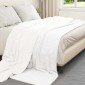 vidaXL Ριχτάρι Λευκό 220 x 240 cm 2.67 kg Μαλλί