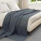 vidaXL Ριχτάρι Σκούρο Γκρι 240 x 220 cm 0.76 kg Μαλλί