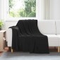 vidaXL Ριχτάρι Μαύρο 200 x 150 cm 0.42 kg Μαλλί