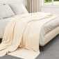 vidaXL Ριχτάρι Κρεμ 270 x 240 cm 0.86 kg Μαλλί