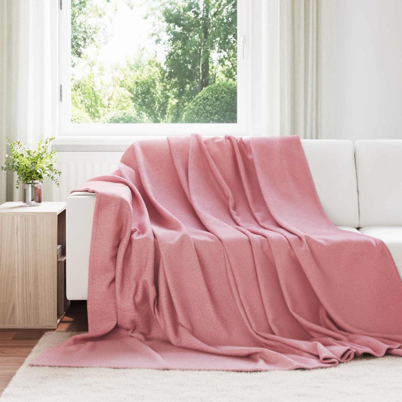 vidaXL Ριχτάρι Ροζ 240 x 220 cm 0.74 kg Μαλλί