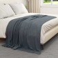 vidaXL Ριχτάρια 6 τμχ. Σκούρο Γκρι 200 x 150 cm 2.61 kg Μαλλί