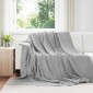 vidaXL Ριχτάρια 6 τμχ. Γκρι 240 x 220 cm 4.28 kg Μαλλί