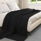 vidaXL Ριχτάρια 6 τμχ. Μαύρο 240 x 220 cm 4.28 kg Μαλλί