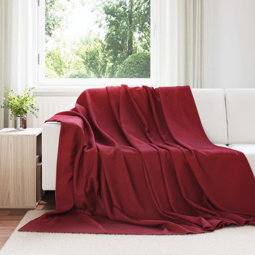 vidaXL Ριχτάρια 6 τμχ. Βεραμάν Κόκκινο 270 x 240 cm 5.08 kg Μαλλί