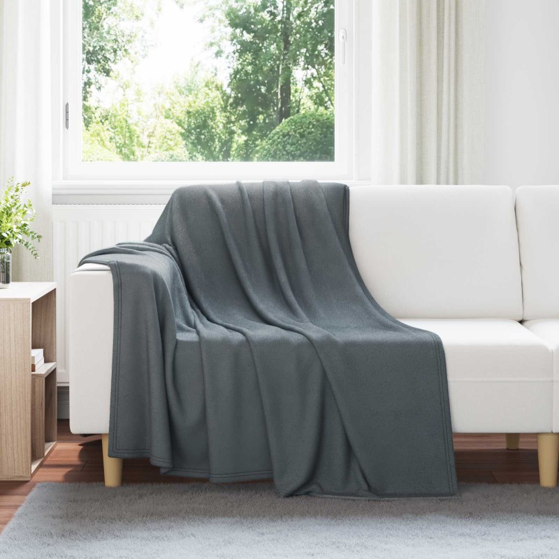 vidaXL Ριχτάρια 24 τμχ. Σκούρο Γκρι 200 x 150 cm 10.41 kg Μαλλί