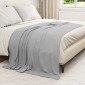 vidaXL Ριχτάρια 24 τμχ. Γκρι 200 x 150 cm 10.41 kg Μαλλί