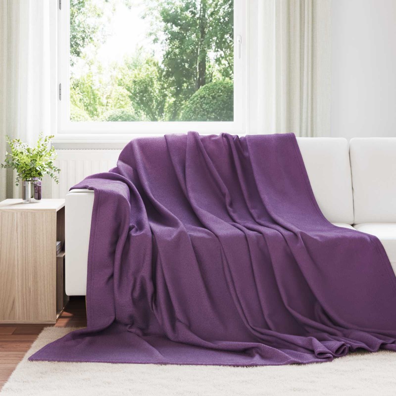 vidaXL Ριχτάρια 24 τμχ. Μοβ 240 x 220 cm 17.76 kg Μαλλί