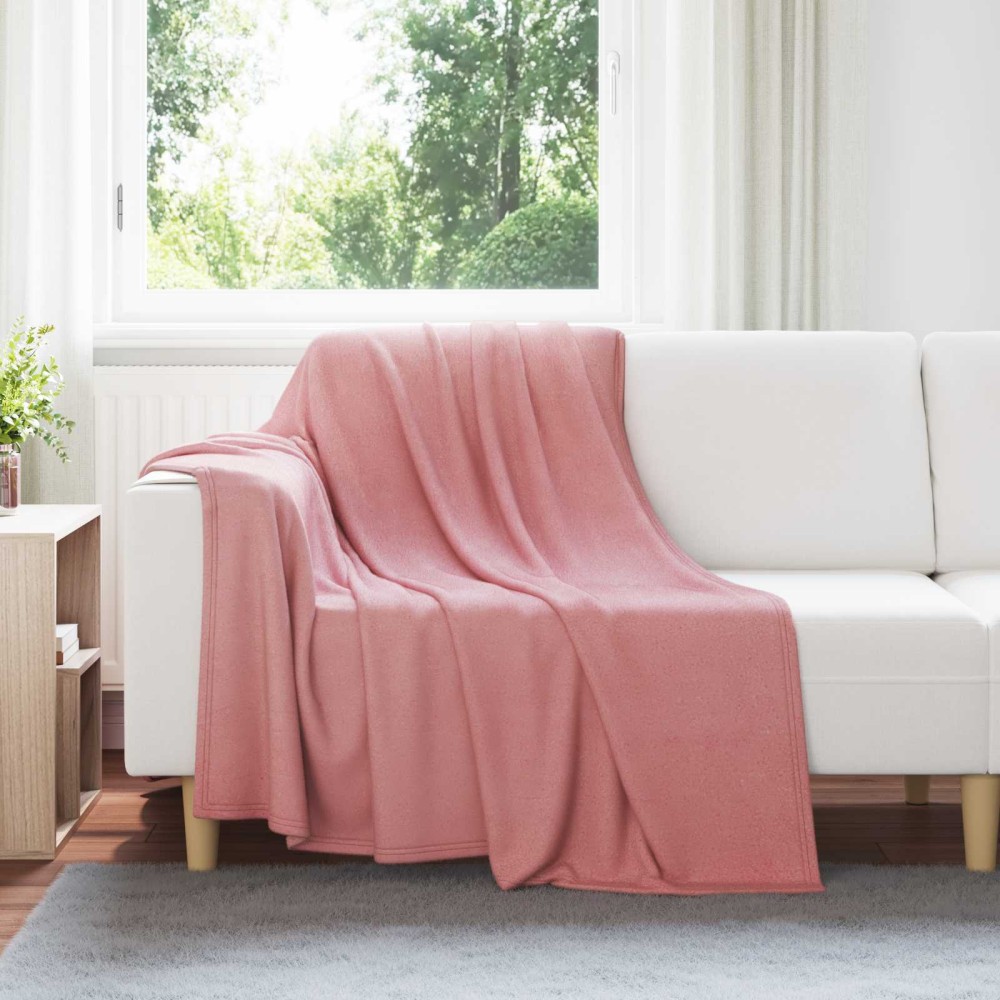 vidaXL Ριχτάρια 24 τμχ. Ροζ 200 x 150 cm 10.41 kg Μαλλί