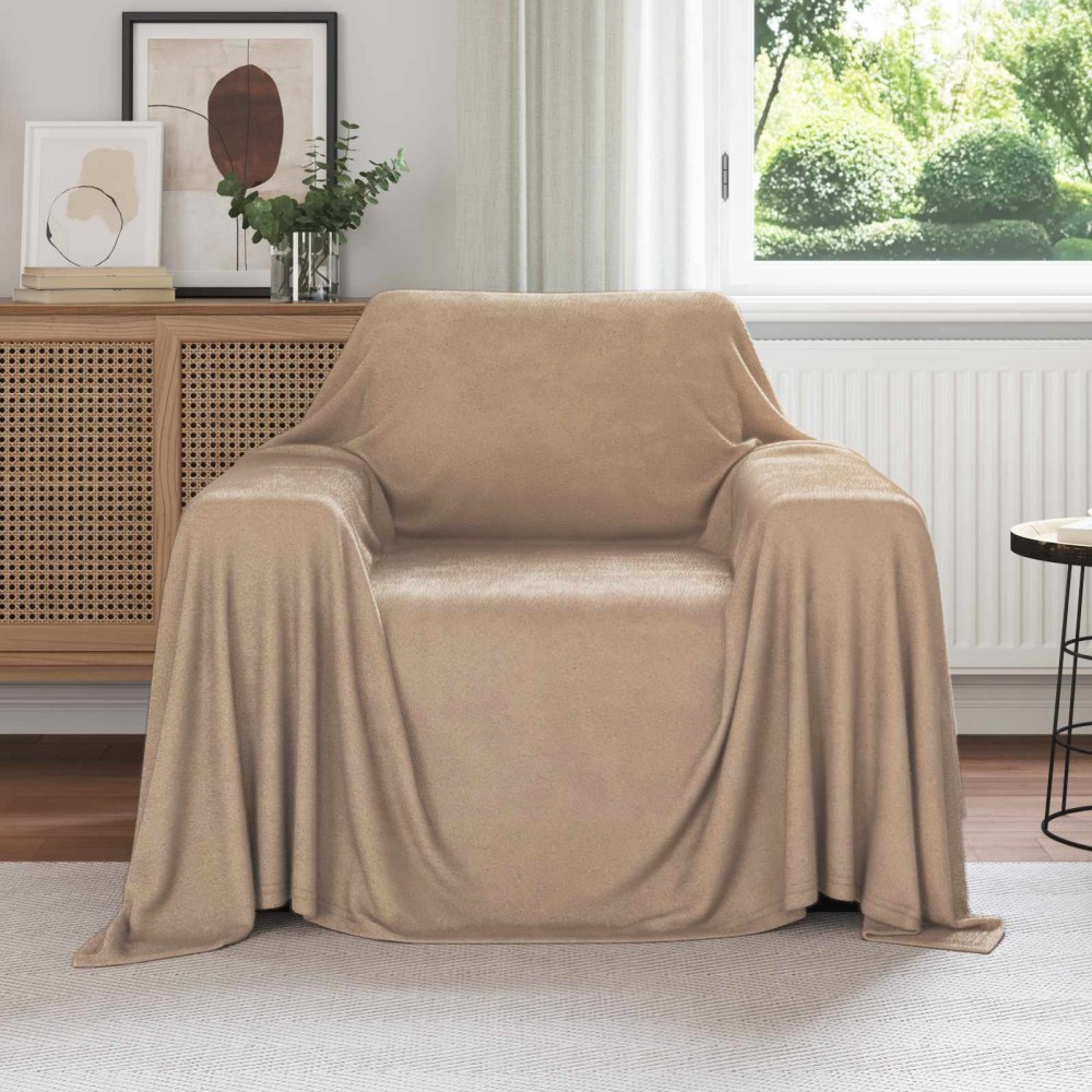 vidaXL Ριχτάρι Καμηλοπάρδαλη 210 x 140 εκ 0.41 kg Μαλλί