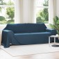 vidaXL Ριχτάρι Σκούρο μπλε 350 x 270 εκ. 1.3 kg Μαλλί