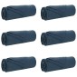 vidaXL Ριχτάρια 6 τμχ. Σκούρο μπλε 210 x 140 εκ 2.44 kg Μαλλί