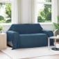 vidaXL Ριχτάρια 6 τμχ. Σκούρο μπλε 280 x 210 εκ. 4.74 kg Μαλλί