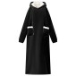 vidaXL Φούτερ-κουβέρτα Μαύρο M Φλις και Φλανέλ