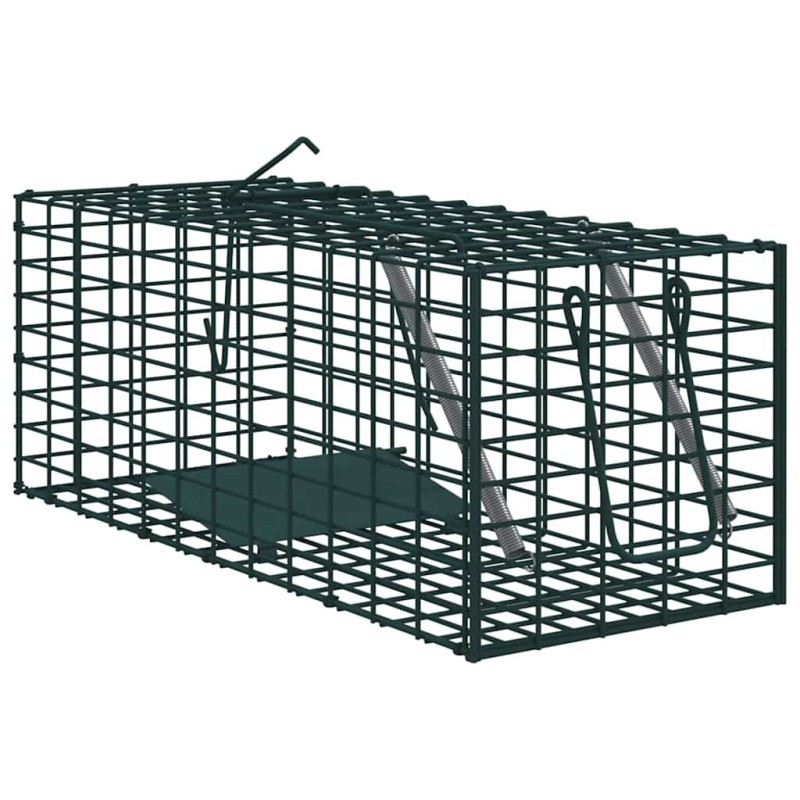 vidaXL Παγίδα Ζώων Πράσινο 31 x 13 x 12 εκ. Ατσάλι
