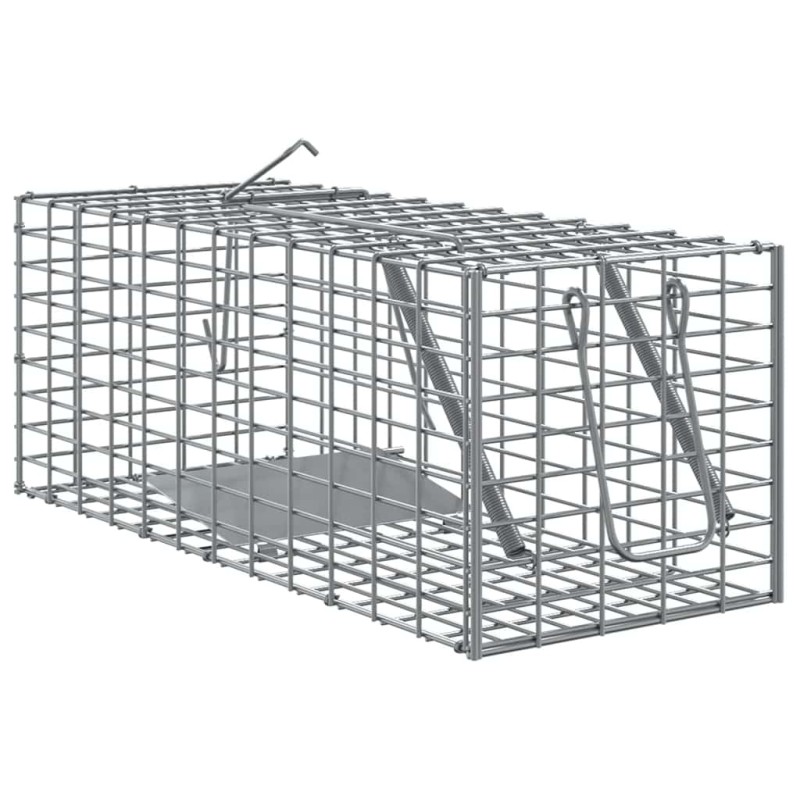 vidaXL Παγίδα Ζώων Ανθρακί 31 x 13 x 12 εκ. Ατσάλι