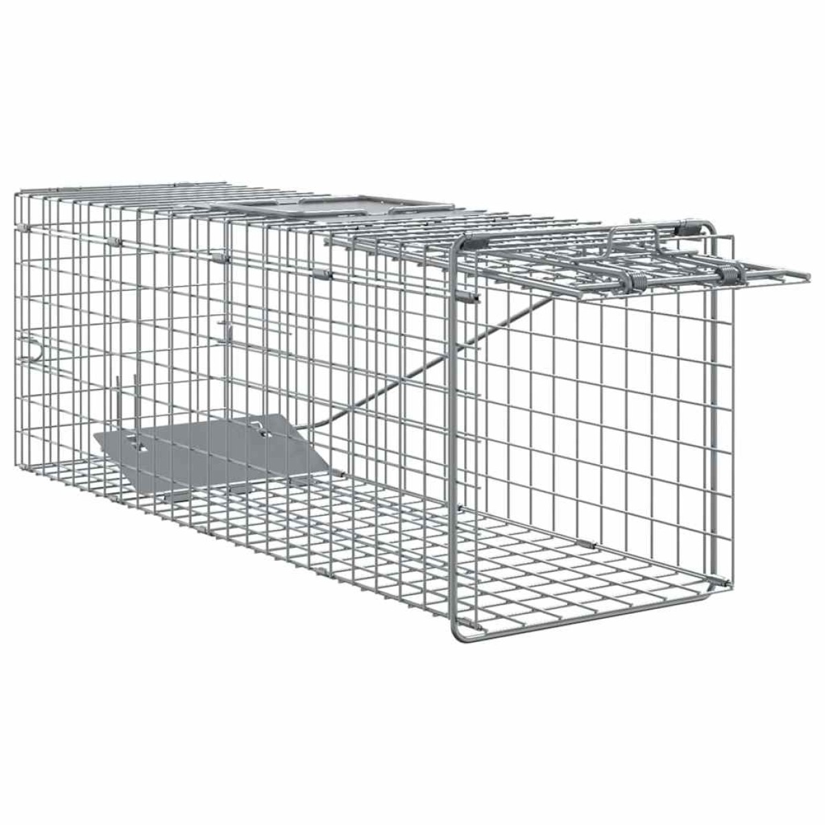 vidaXL Παγίδα Ζώων Ανθρακί 61 x 20 x 21,5 εκ Ατσάλι