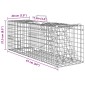 vidaXL Παγίδα Ζώων Ανθρακί 61 x 20 x 21,5 εκ Ατσάλι