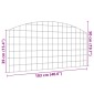 vidaXL Σετ φράχτη για λιμνούλες 5 τμχ. 100 x 50 cm Ατσάλι Πράσινο