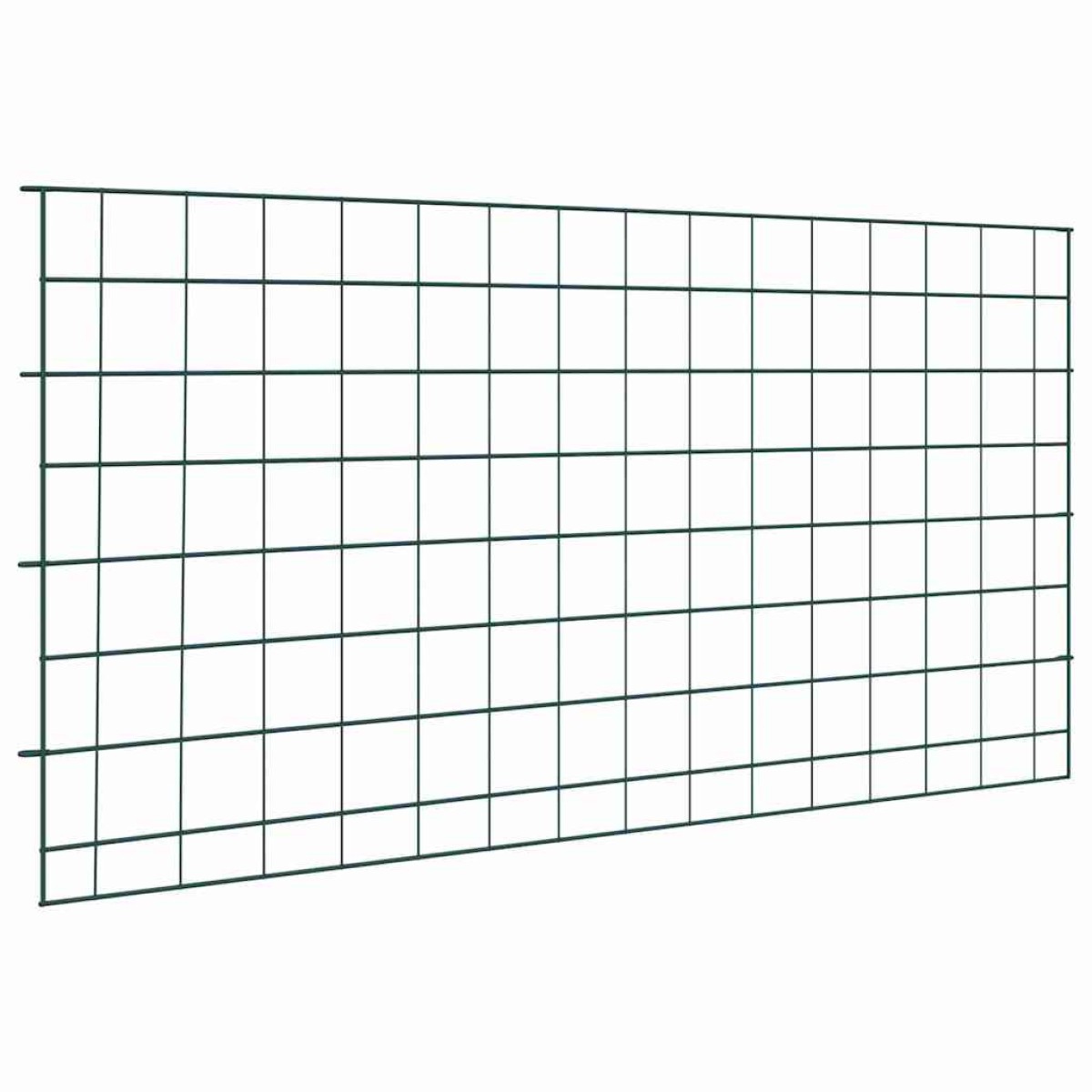 vidaXL Σετ φράχτη για λιμνούλες 5 τμχ. 100 x 50 cm Ατσάλι Πράσινο