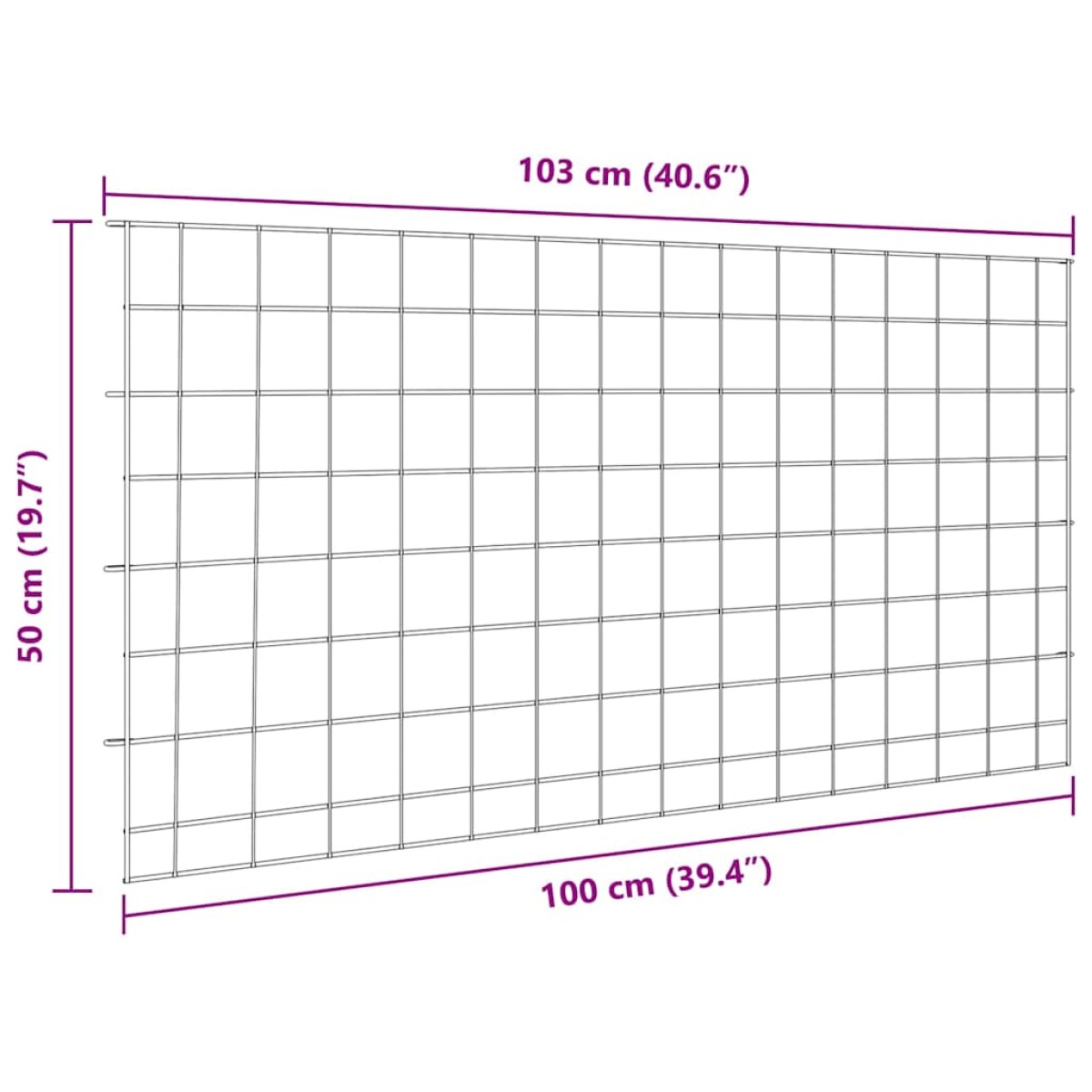 vidaXL Σετ φράχτη για λιμνούλες 5 τμχ. 100 x 50 cm Ατσάλι Πράσινο
