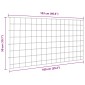 vidaXL Σετ φράχτη για λιμνούλες 5 τμχ. 100 x 50 cm Ατσάλι Πράσινο