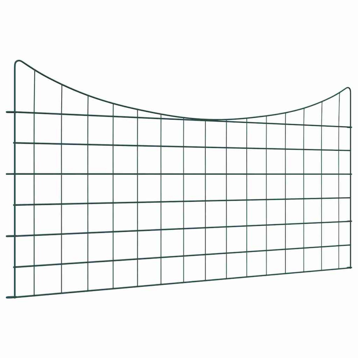 vidaXL Σετ φράχτη για λιμνούλες 5 τμχ. 100 x 50 cm Ατσάλι Πράσινο