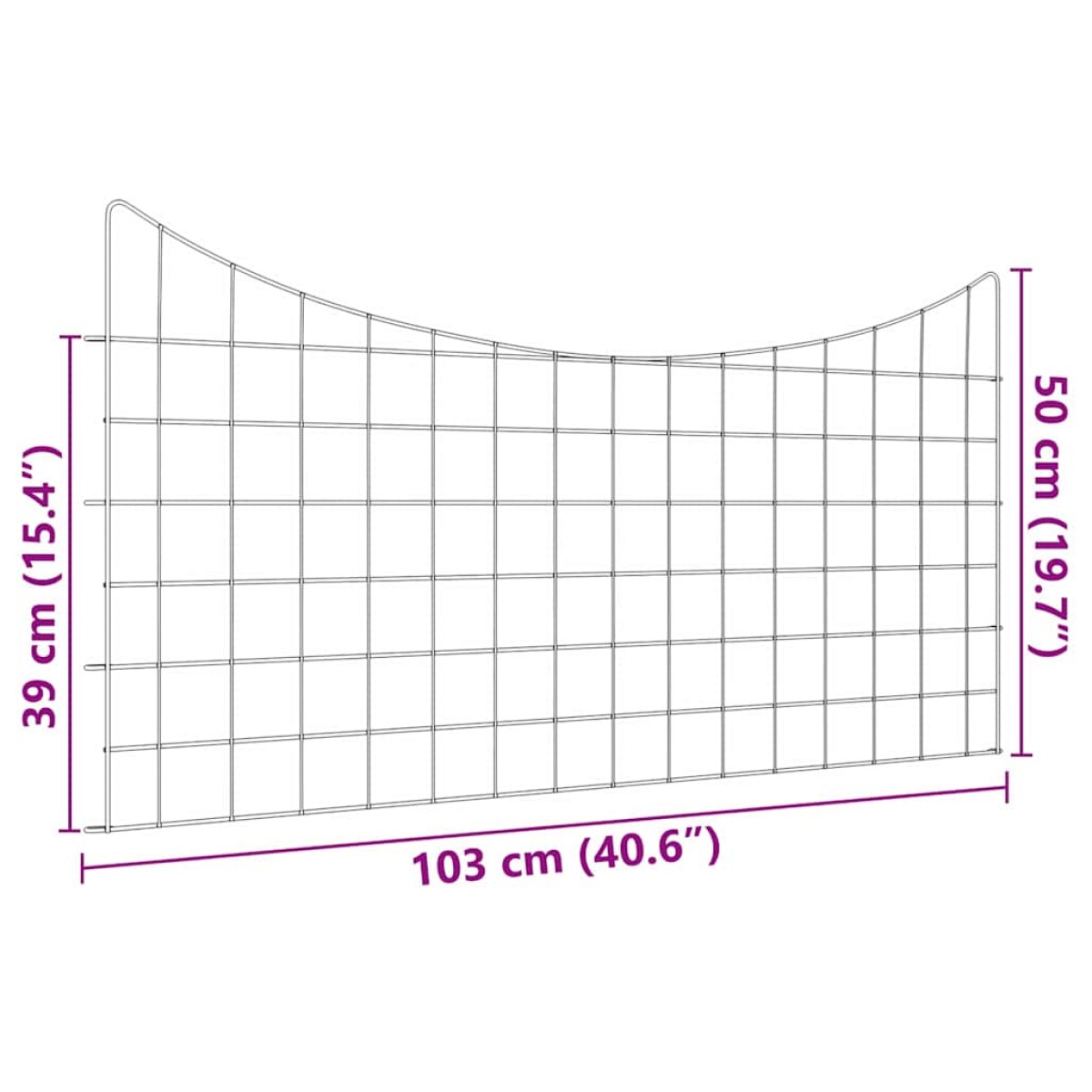 vidaXL Σετ φράχτη για λιμνούλες 5 τμχ. 100 x 50 cm Ατσάλι Πράσινο