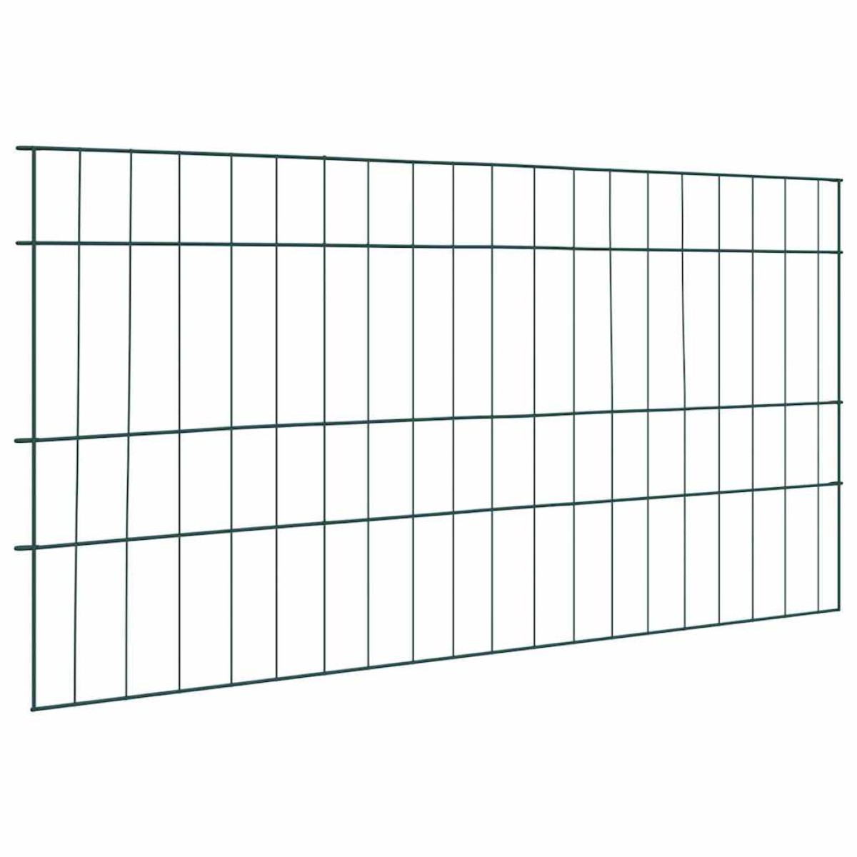 vidaXL Σετ φράχτη για λιμνούλες 5 τμχ. 100 x 50 cm Ατσάλι Πράσινο