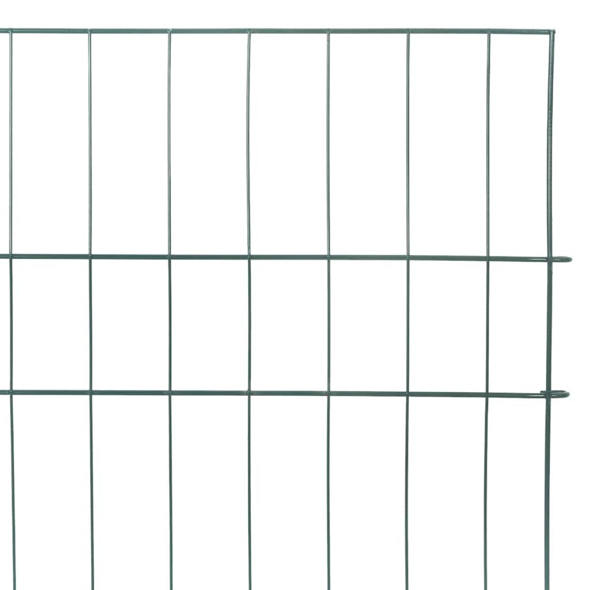 vidaXL Σετ φράχτη για λιμνούλες 5 τμχ. 100 x 50 cm Ατσάλι Πράσινο