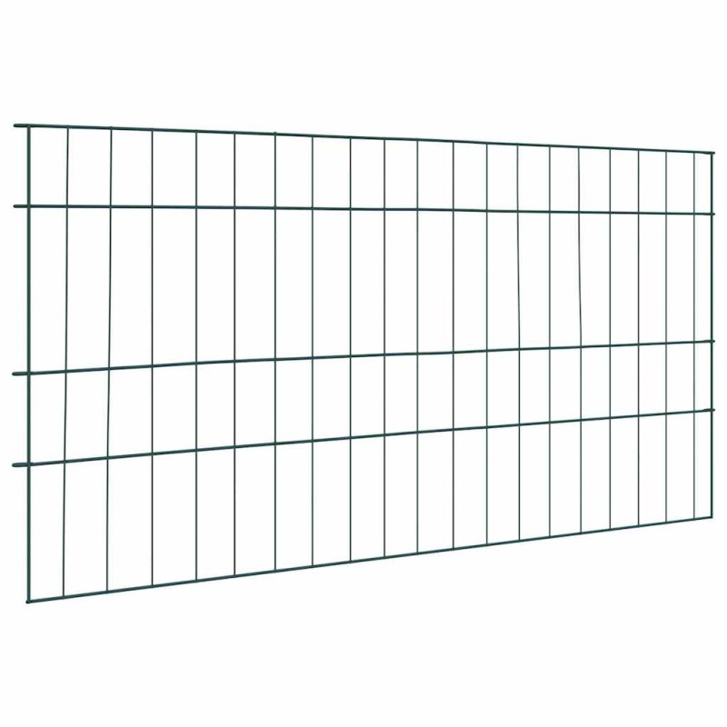 vidaXL Σετ φράχτη για λιμνούλες 5 τμχ. 100 x 50 cm Ατσάλι Πράσινο