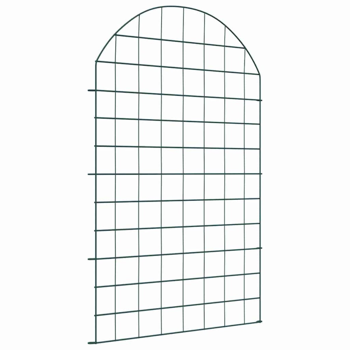 vidaXL Σετ φράχτη για λιμνούλες 8 τμχ. 50 x 80 cm Ατσάλι Πράσινο